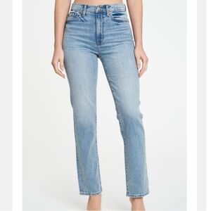 DAZE Women’s Light Blue Straight-Leg Jeans